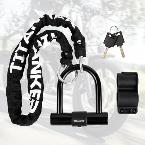 Motorcycle chain with heavy duty U-lock