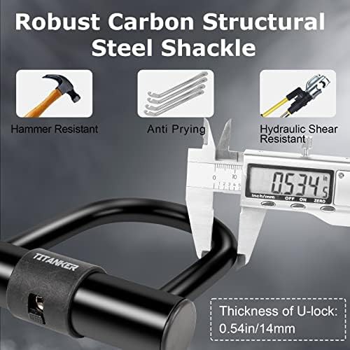 Scooter chain lock with 14mm U-lock — photo 3