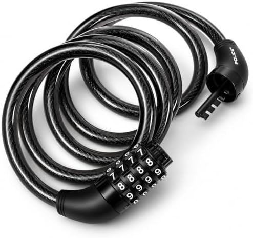 Braided steel four digit combination cable — photo 4