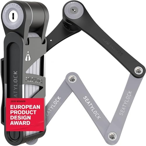 Hardened steel compact folding bike lock
