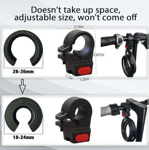 Heavy duty combination cable lock for scooters — photo 3