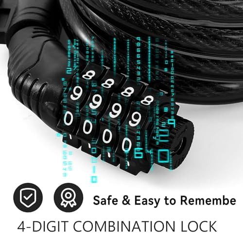 Heavy duty combination cable lock for scooters — photo 5