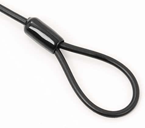 Black Bicycle Security Cable Lock — photo 4