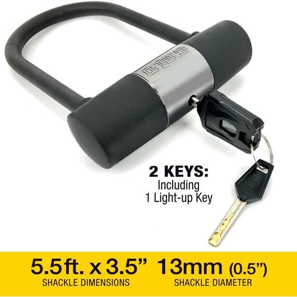 High security u-lock with extension cable — photo 4