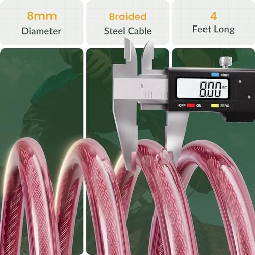 Pink kids combination cable bike lock — photo 3