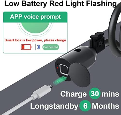 Fingerprint bluetooth cable lock for scooters — photo 5