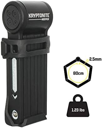 Compact keeper mini folding bicycle lock — photo 4