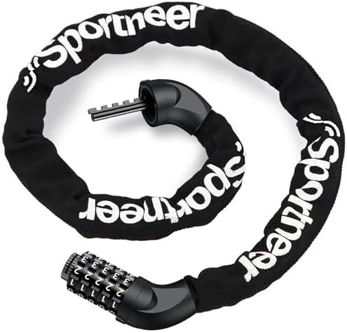 Six mm combination four foot chain lock