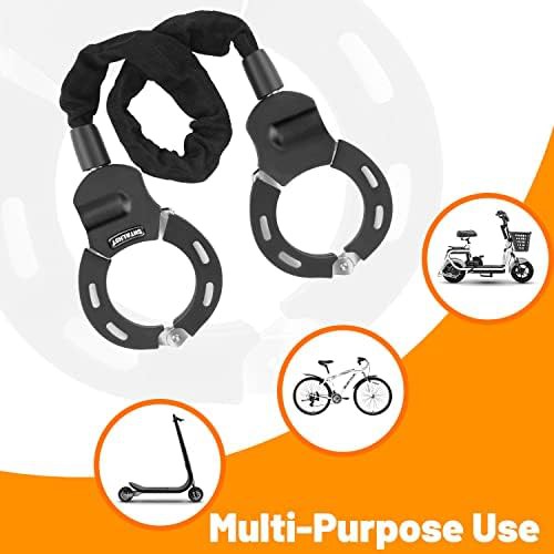 Black rugged chain lock for scooters — photo 5
