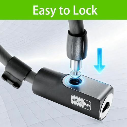 Coiled cable lock with frame mounting bracket — photo 4