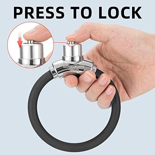 Rustproof Black Cable Key Lock — photo 4