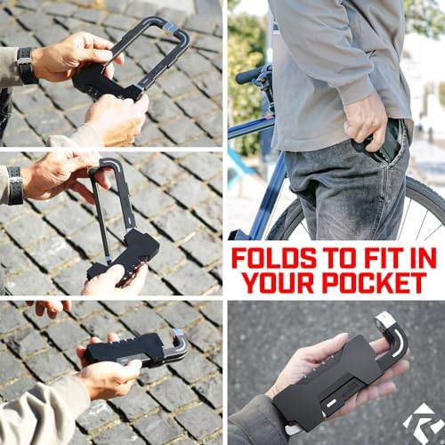 Compact folding U-lock with combination security — photo 3
