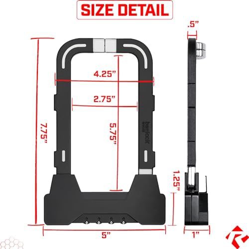 Compact folding U-lock with combination security — photo 5