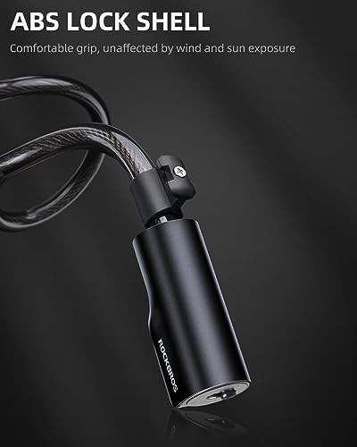 Keyed cable lock with mounting bracket black — photo 5