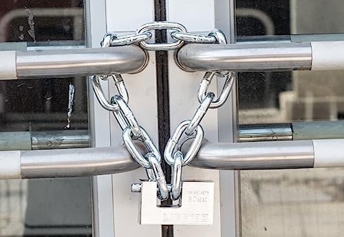 Stainless steel chain with 80mm padlock — photo 3