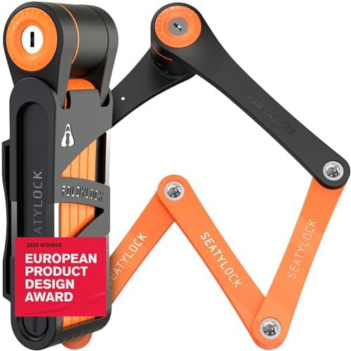 Seatylock foldylock compact outdoor folding bike lock 33.5 in