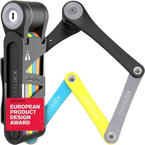 Compact keyed heavy duty folding bike lock