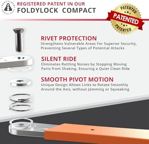 Compact keyed heavy duty folding bike lock — photo 3