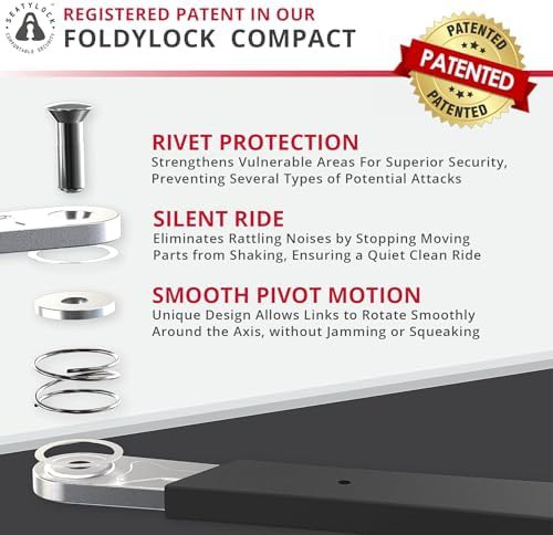 Seatylock foldylock compact lightweight folding bike lock 33.5 in — photo 3