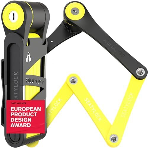 Seatylock foldylock compact keyed folding bike lock 33.5 in