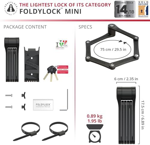 Foldylock Mini Lightweight Folding Bike Lock 29.5 in — photo 5