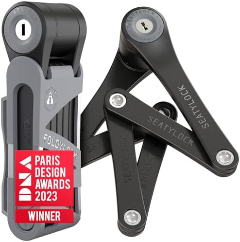 Seatylock foldylock mini lightweight folding bike lock 29.5 in