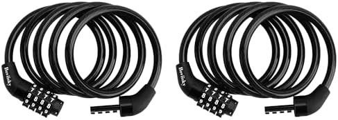 Two pack combination cable locks for scooters