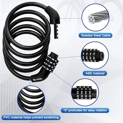 Two pack combination cable locks for scooters — photo 3