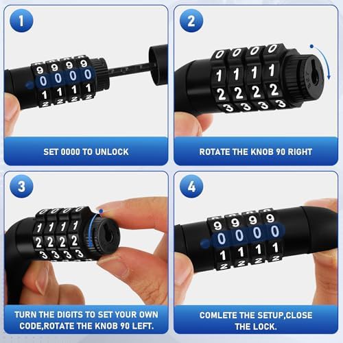 Two pack combination cable locks for scooters — photo 4