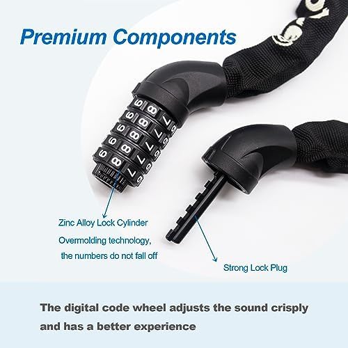 Heavy duty resettable combination chain lock — photo 3