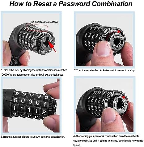 Heavy duty resettable combination chain lock — photo 5