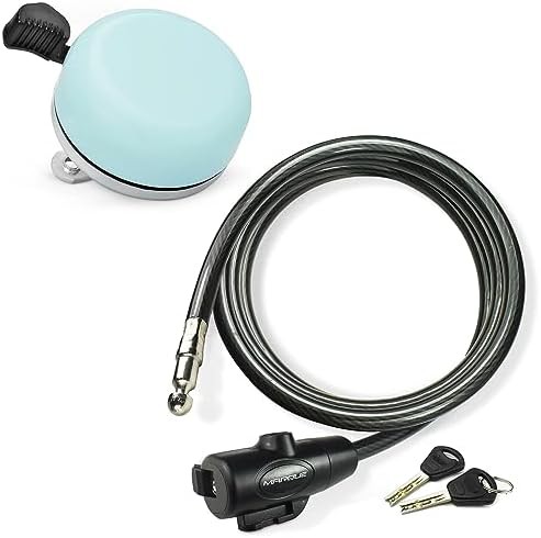 Beach cruiser bell and cable lock