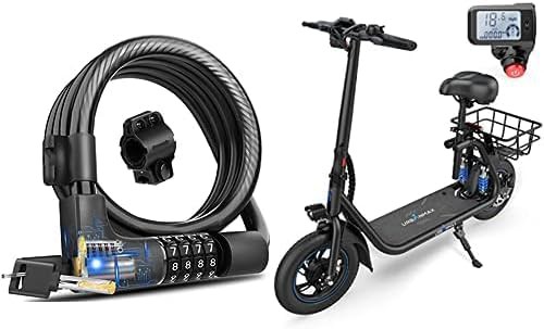 Combination cable lock with emergency key