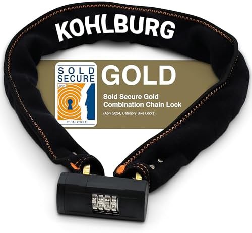 Hardened steel combination chain lock 43 inch