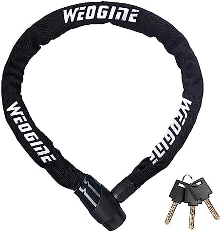 Heavy duty chain lock for scooters and gates