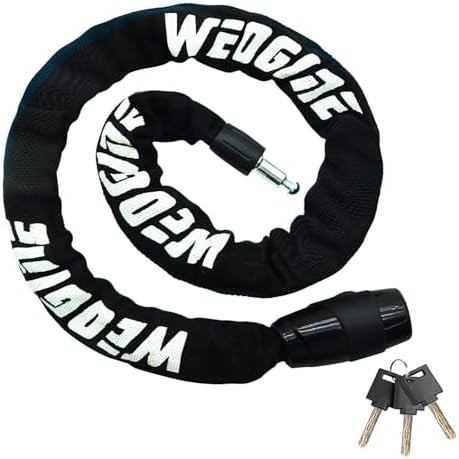 Waterproof bicycle chain lock with three keys