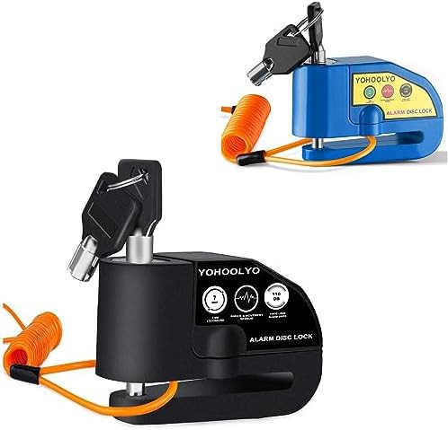 Alarm disc lock with reminder cable