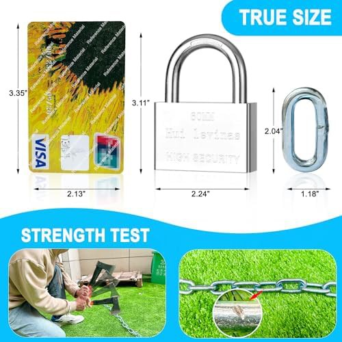 Waterproof heavy duty chain with padlock — photo 3