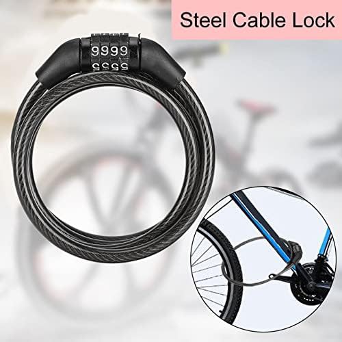 Flexible steel resettable four digit cable lock — photo 3