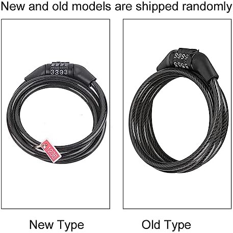 Flexible steel resettable four digit cable lock — photo 5