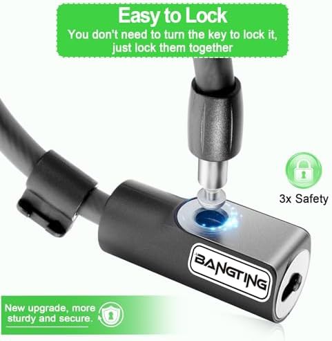 Keyed scooter cable lock for kids — photo 4
