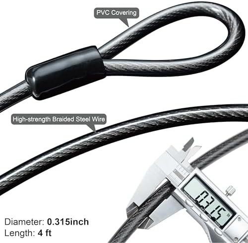 Waterproof u-lock with short braided cable — photo 5