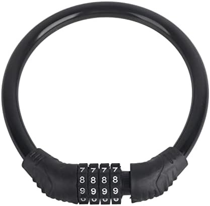 Leapiture waterproof combination cable lock black