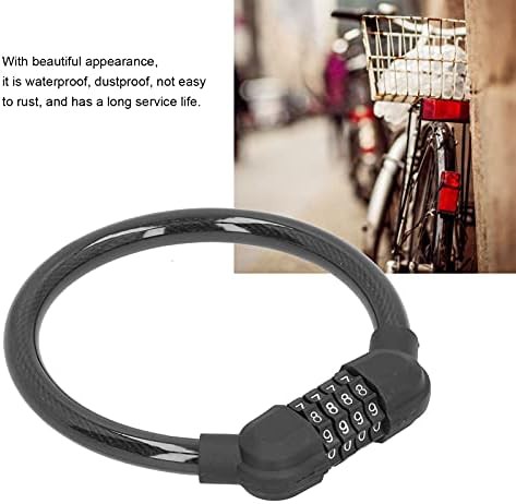 Leapiture waterproof combination cable lock black — photo 4