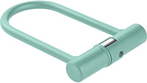 Hardened steel u-lock with four foot cable — photo 3