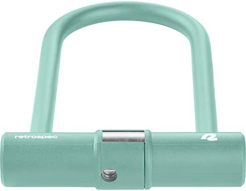 Hardened steel u-lock with four foot cable — photo 4