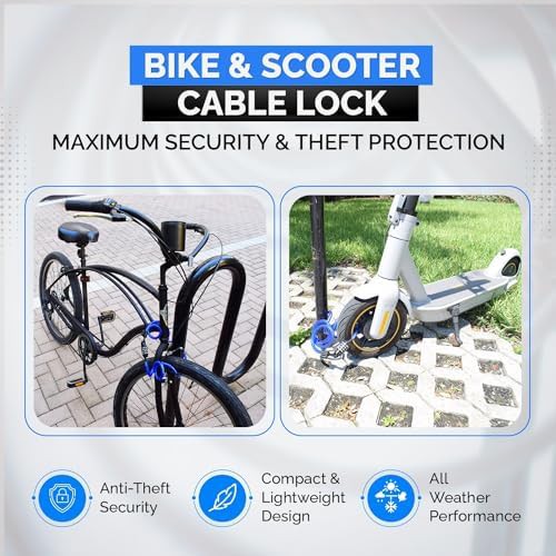 Coiled combination cable lock four feet long — photo 3