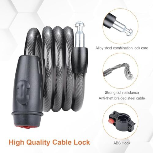 Heavy duty keyed cable lock 4ft — photo 5