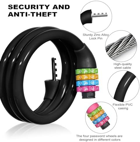 Ainiv anti theft cable lock 25 inch — photo 3