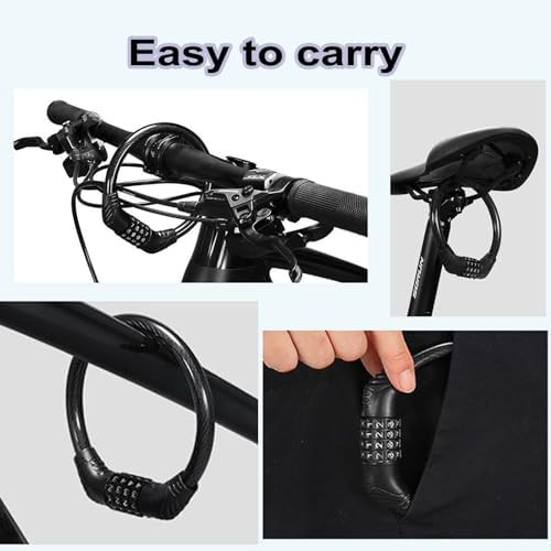Heavy duty combination bicycle security lock chain — photo 4